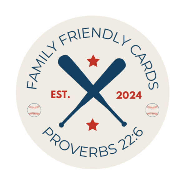 Family Friendly Cards Logo, Established 2024, Proverbs 22:6